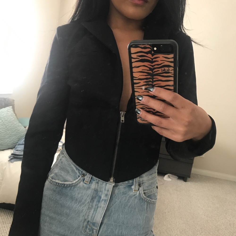Carmar blazer corset top